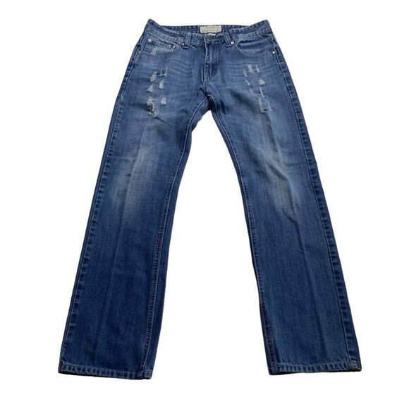 Ecko Unlimited Straight Distressed Denim Men’s Blue Jeans Sz 30/32 - Picture 1 of 14